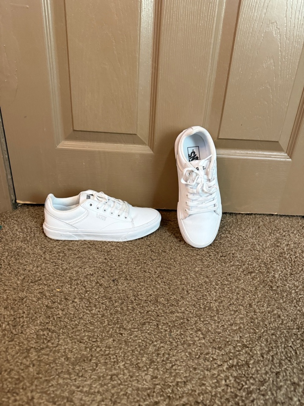 Vans All-White Low-Top Sneakers